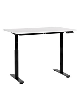 Sähkösäädettävä työpöytä DESTINAS Valkoinen/musta 120 cm 72 cm