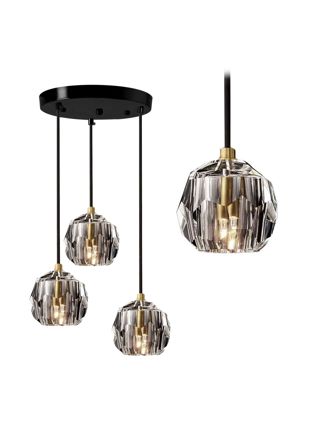 TOOLIGHT riippuva kattovalaisin APP588-3CPR musta, 25x25x82cm