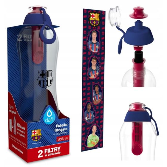 Dafi SOFT FC Barcelona suodatinpullo 0,7ml 2 hiilisuodatinta + tarrat