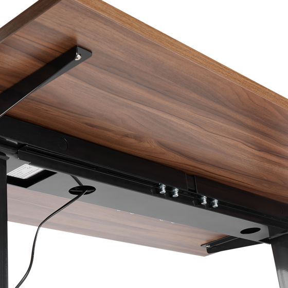 Sähkösäädettävän työpöydän johtokouru TRACIE Musta