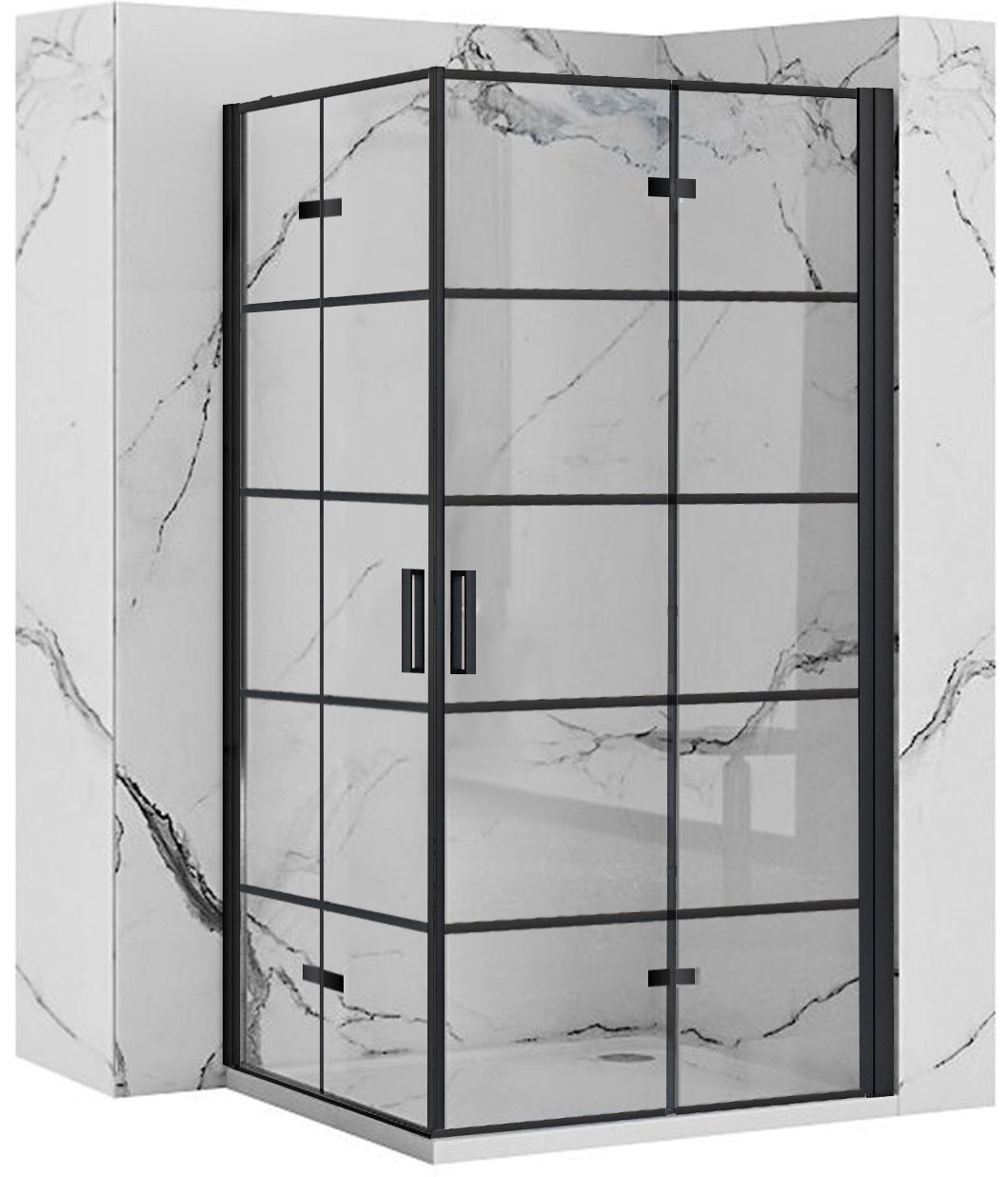 REA Suihkukaappi MOLIER DOUBLE 80X90 musta