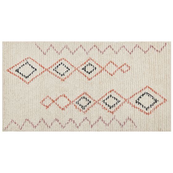 Matto GUWAHATI Beige 80 x 150 cm Puuvilla