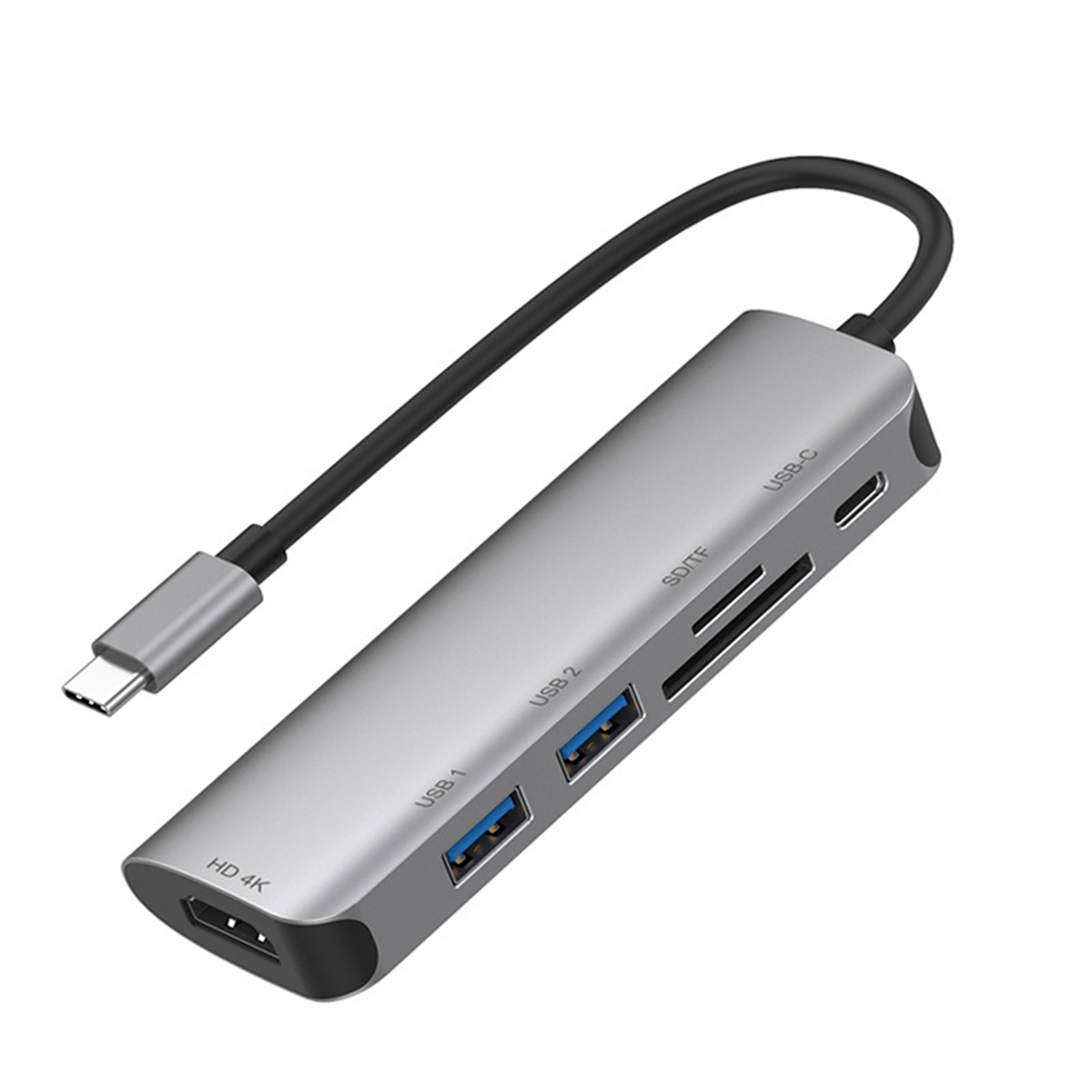 Hub 6in1 HDMI4K SD Micro-SD USB3.0 USB-C USB Type-C