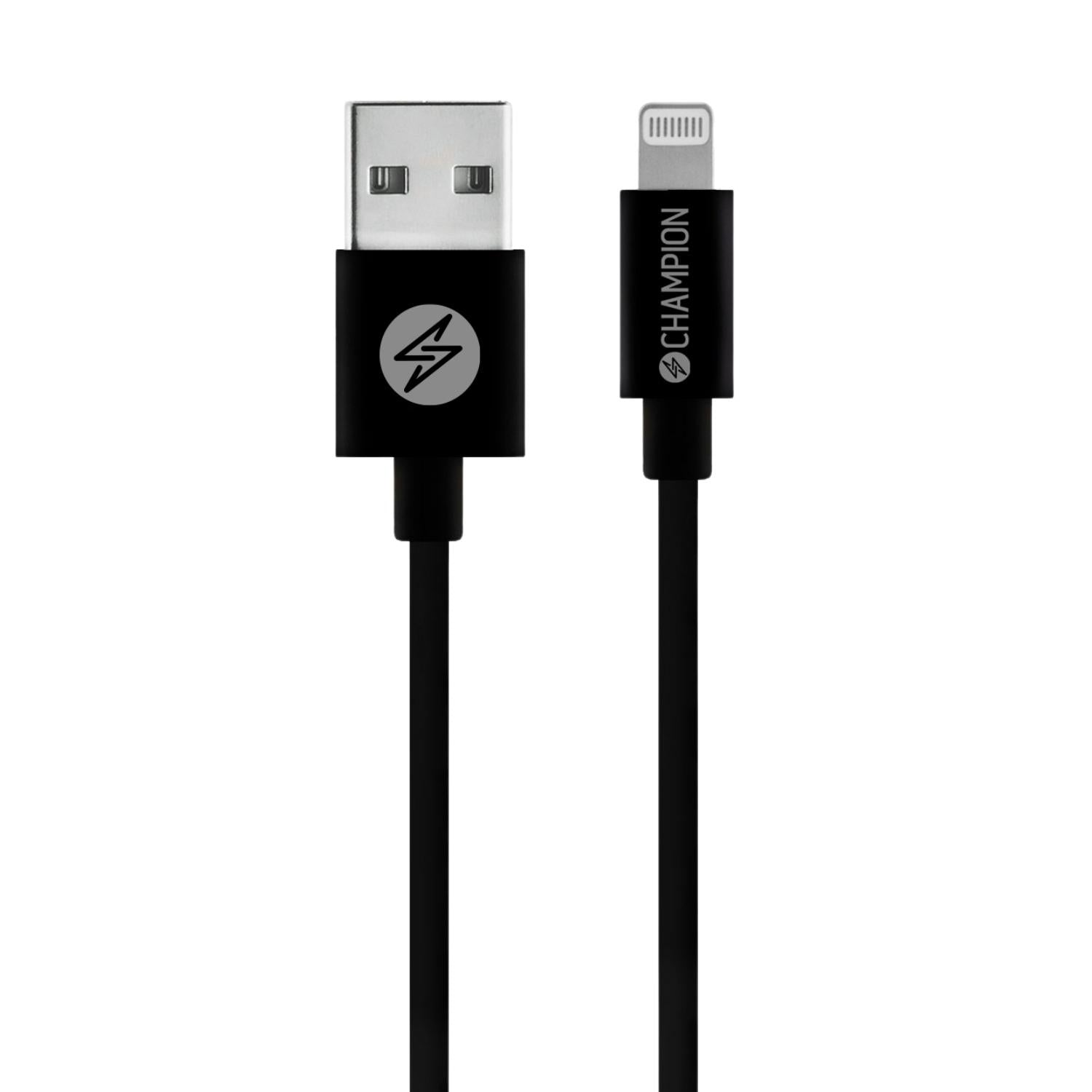 USB-A-Lightning-kaapeli 1 m musta