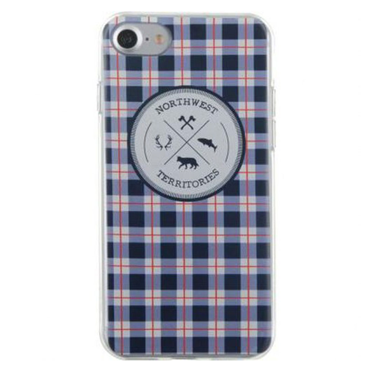 Kuori iPhone SE 2020/8/7 Pehmeä North West Ruutu Kuviot