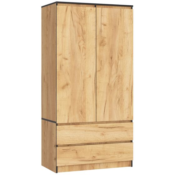 Akord Vaatekaappi Craft-tammi 90x51x180