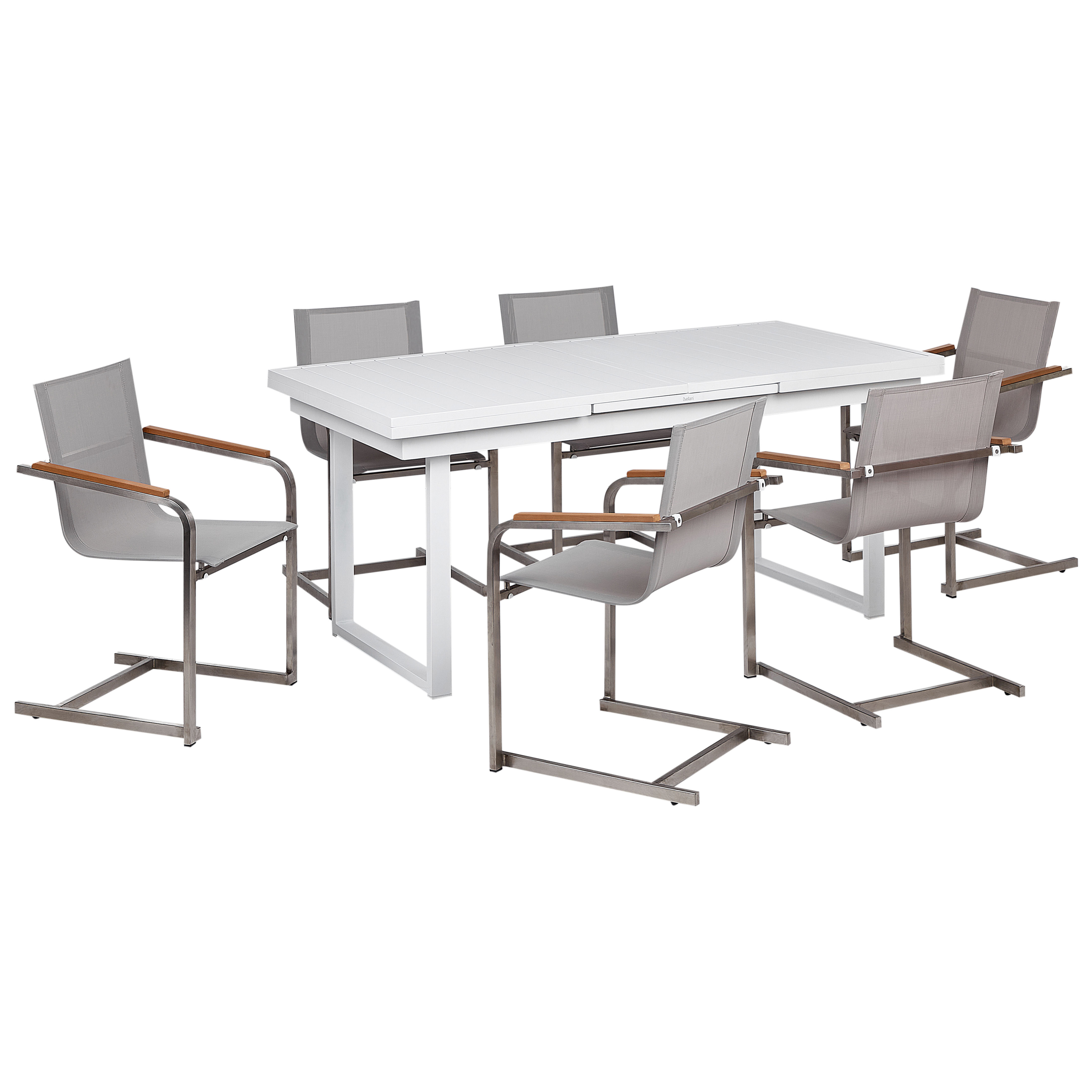 Ulkoruokailuryhmä 6-istuttava VALCANETTO/COSOLETO metalli Beige