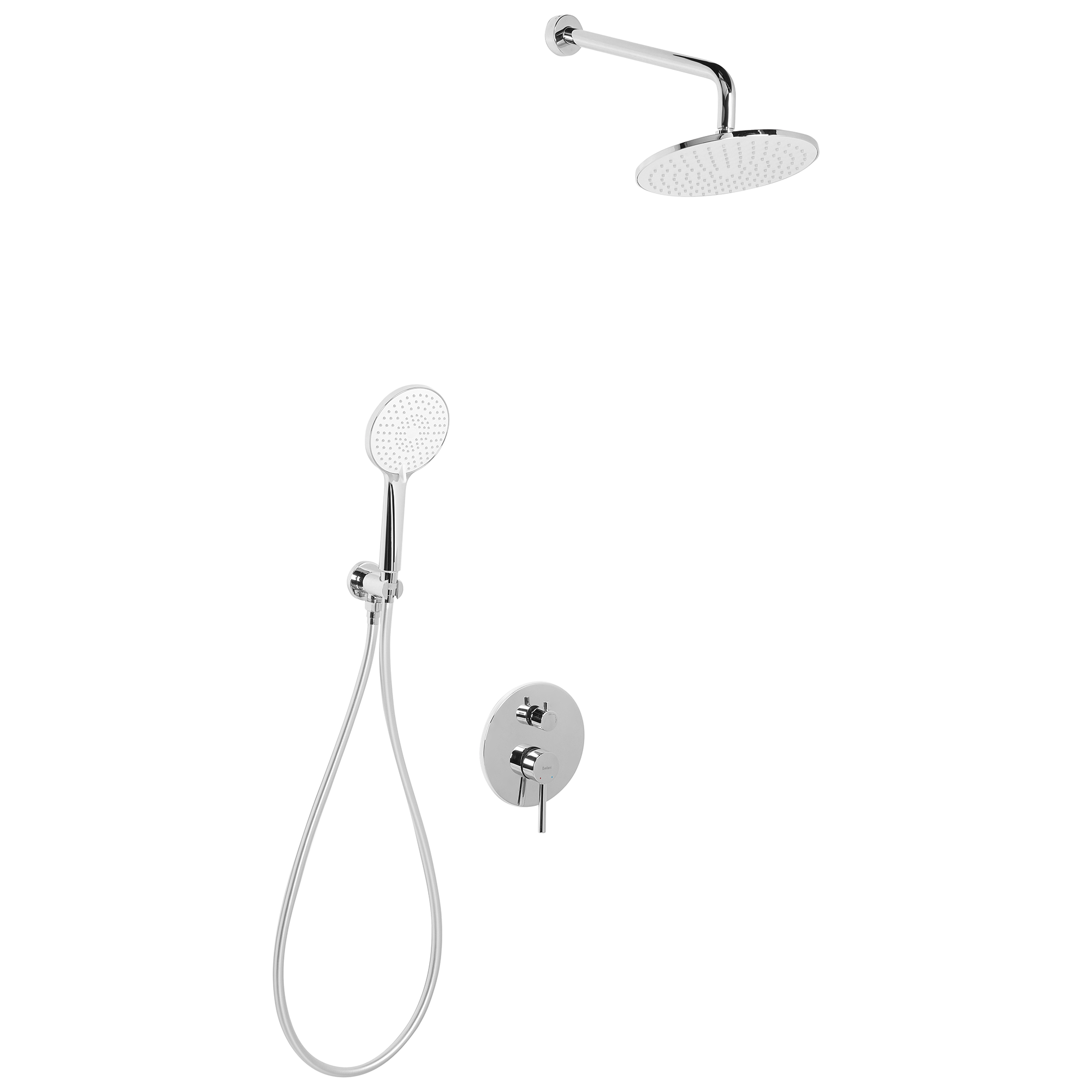 Piiloasennettava sadesuihkusetti PUELO Hopea