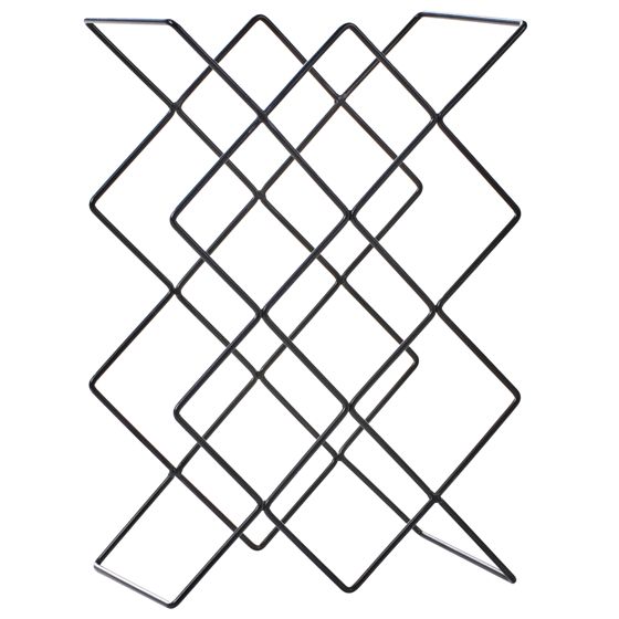 Viinipulloteline RATHKEALE metalli Musta