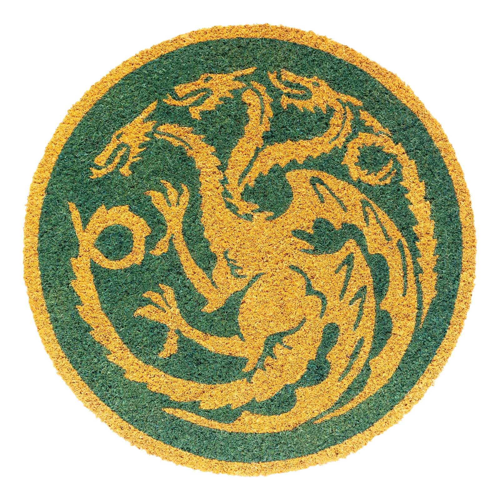 Pyöreä Koristekynnysmatto 50cmx50cm Targaryen Lohikäärme Kuvio Liukumaton