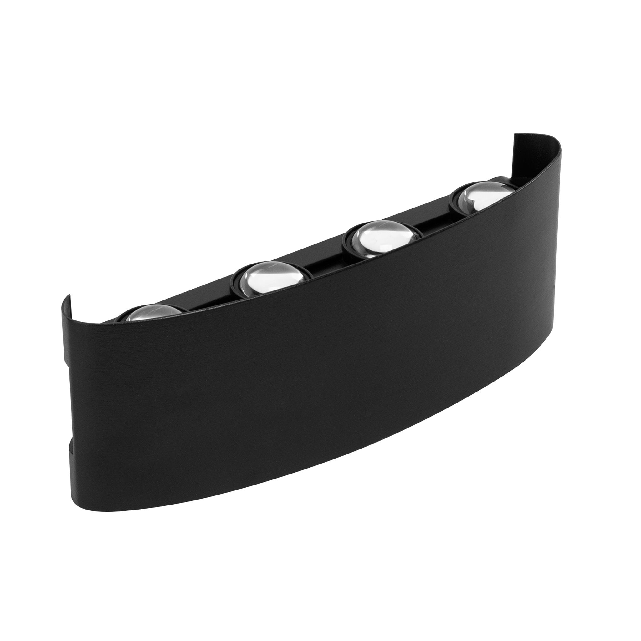 TOOLIGHT julkisivuvalaisin JNH041-8G musta, 4,5x20x8cm