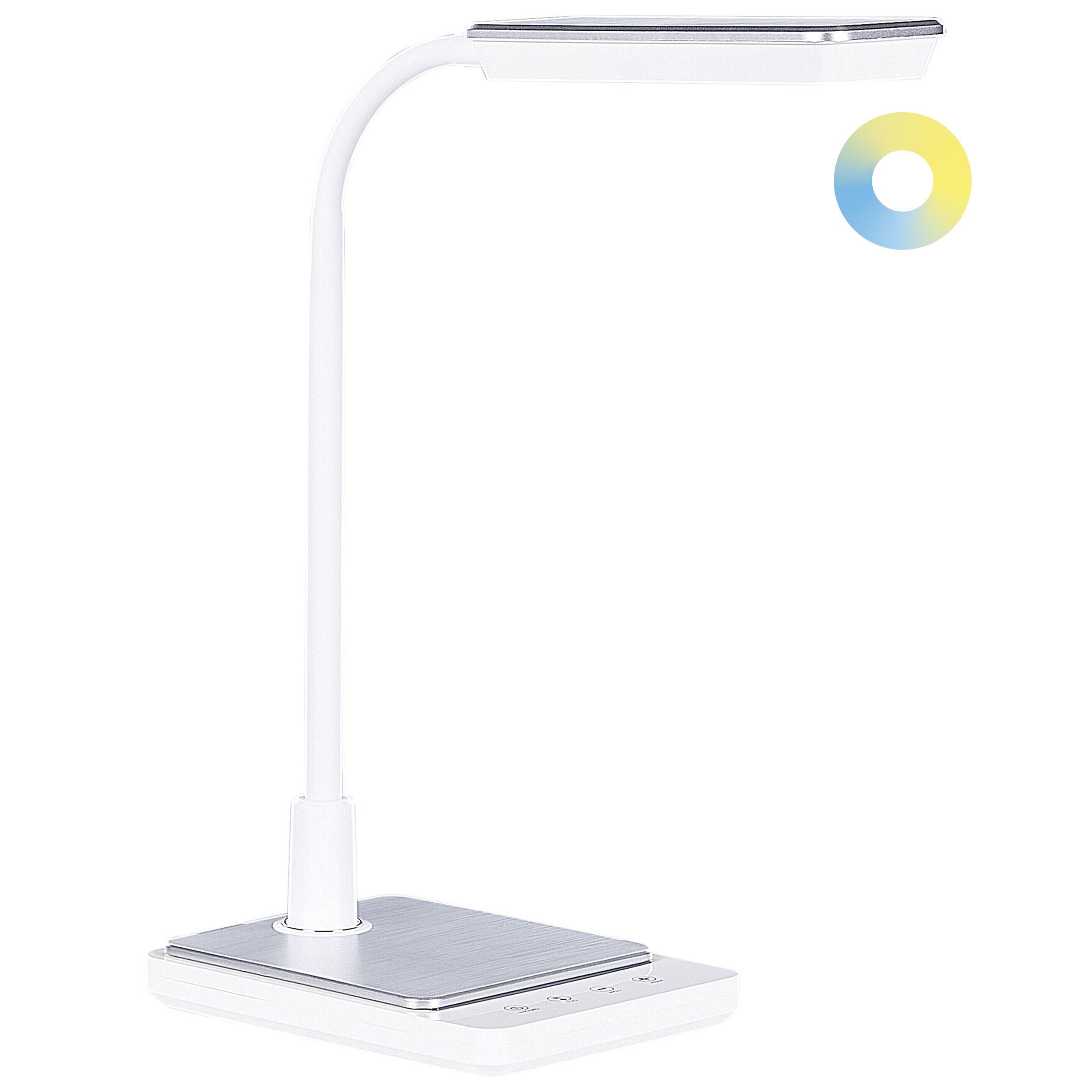 Työpöydän LED-valaisin CENTAURUS himmentimellä metalli Valkoinen
