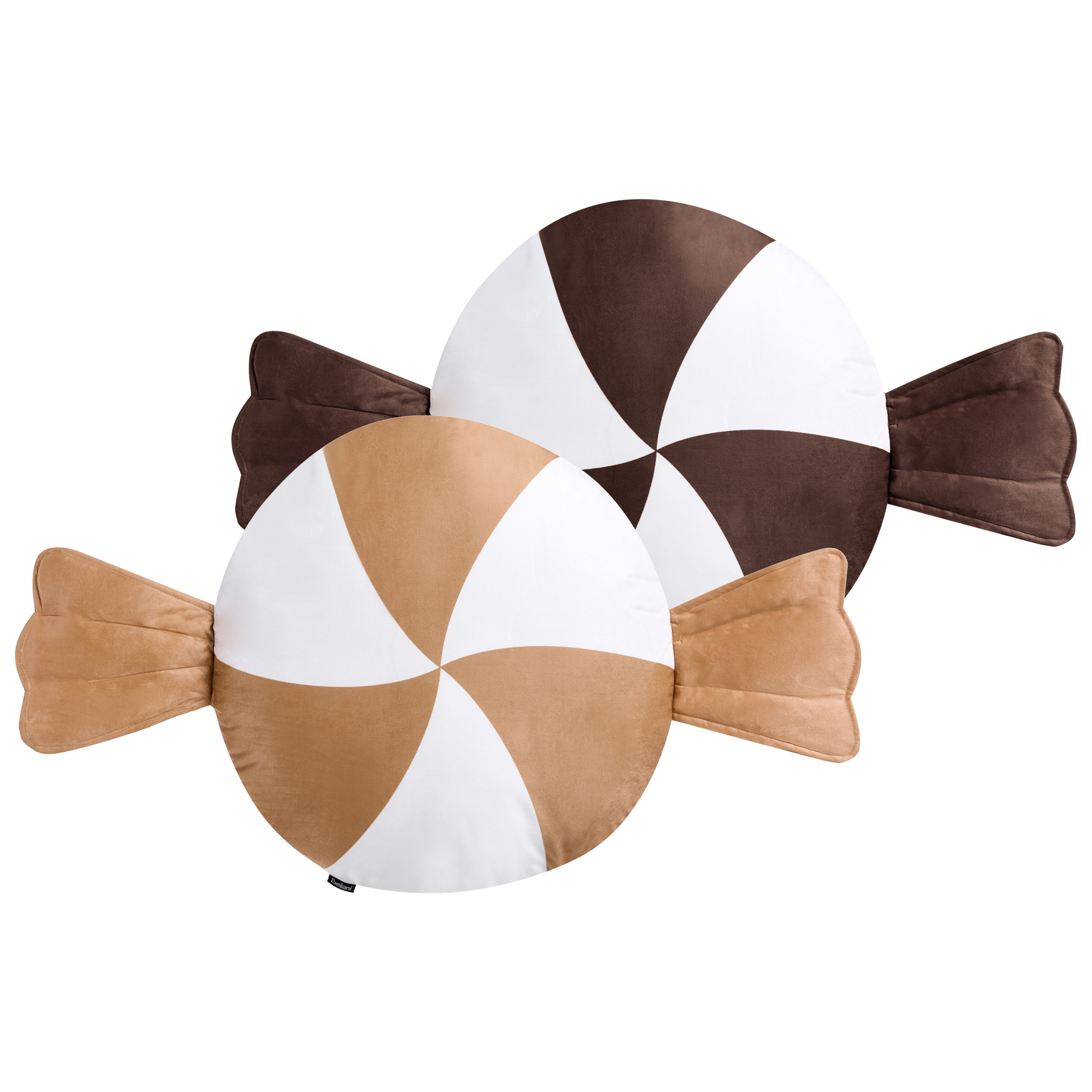 Koristetyynysetti 2 kpl WHIRL CANDY 60 x 60 cm Kangas Ruskea/valkoinen Joulukuvio