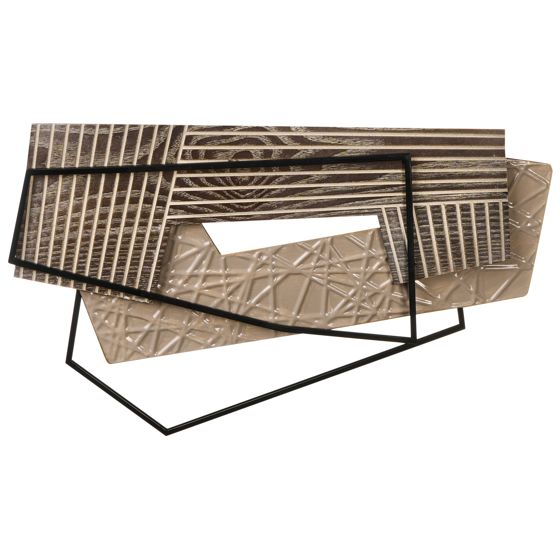 Seinäkoriste ENNIS metalli 36 cm Ruskea