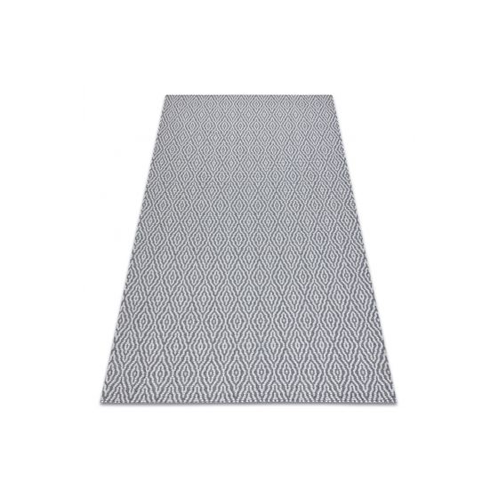 Matto CASA Ekologinen, EKO SIZAL Boho Rooma 22084 antrasiitti / kerma, kierrätetty puuvillamatto 114x170 cm