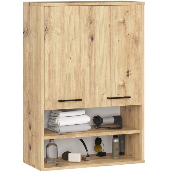 Akord Seinäkaappi 2-ovinen 1-laatikko Artisan-tammi 64x30x94