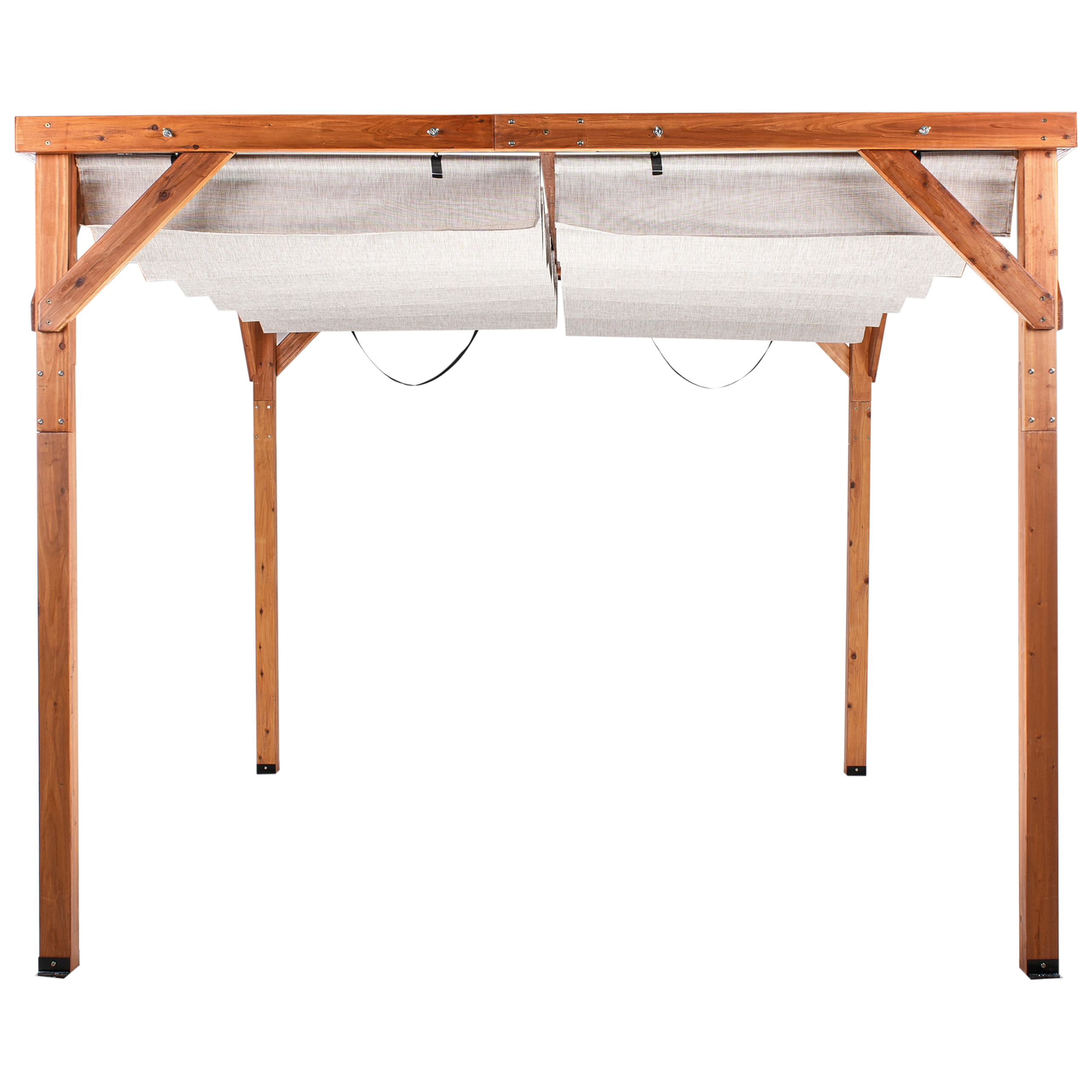 Paviljonki VILLAROSA jalokuusi 320 cm 380 cm Ruskea/beige