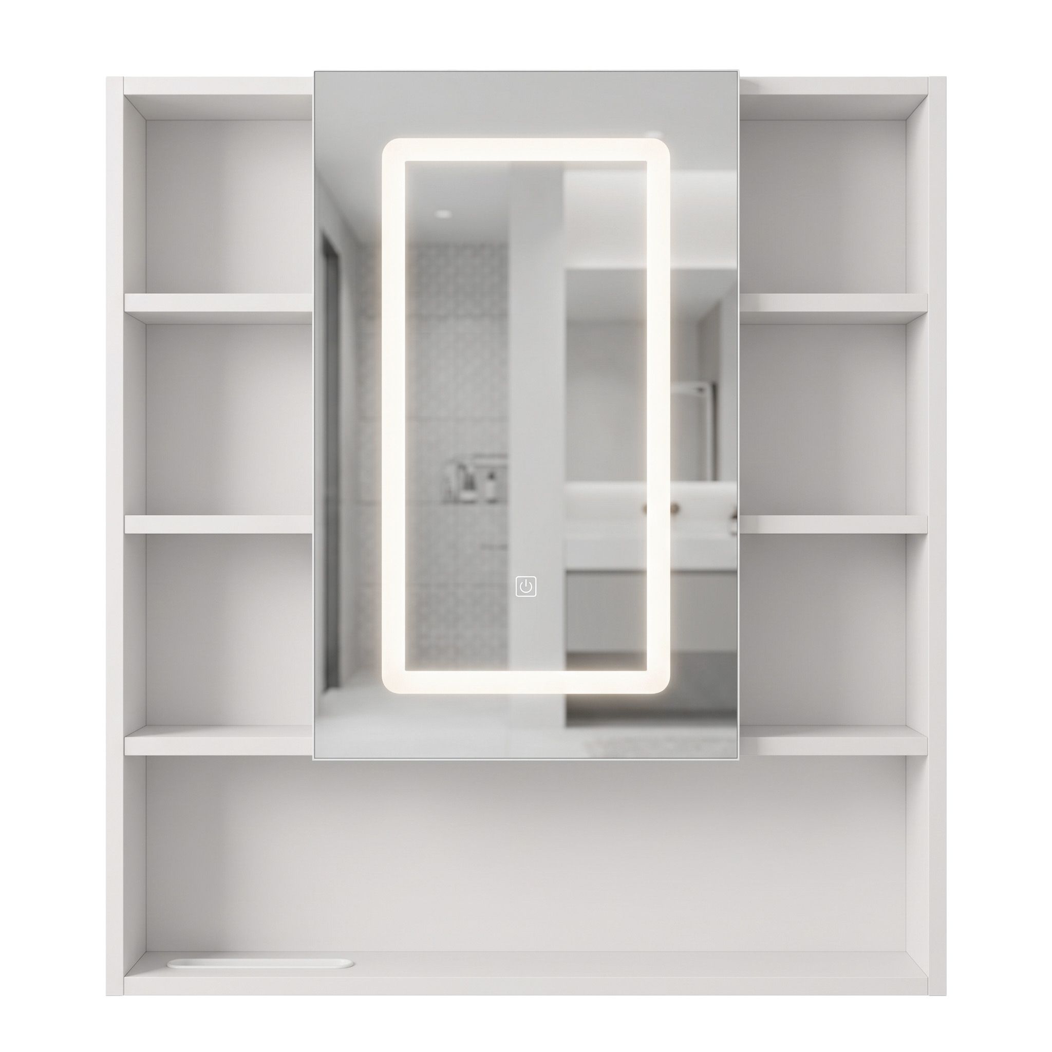 REA Peilikaappi LUNA 70x80 LED Valkoinen, 13X70X80CM