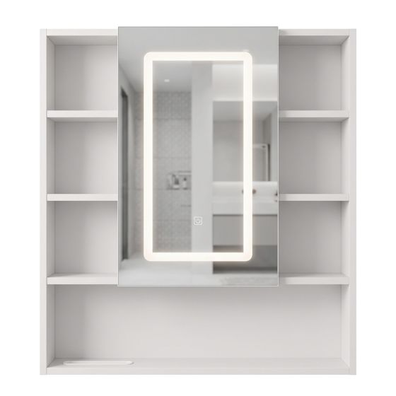 REA Peilikaappi LUNA 70x80 LED Valkoinen, 13X70X80CM
