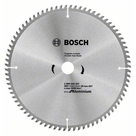 Bosch Eco for Aluminium -Pyörösahanterä 305x30 mm, 80 hammasta
