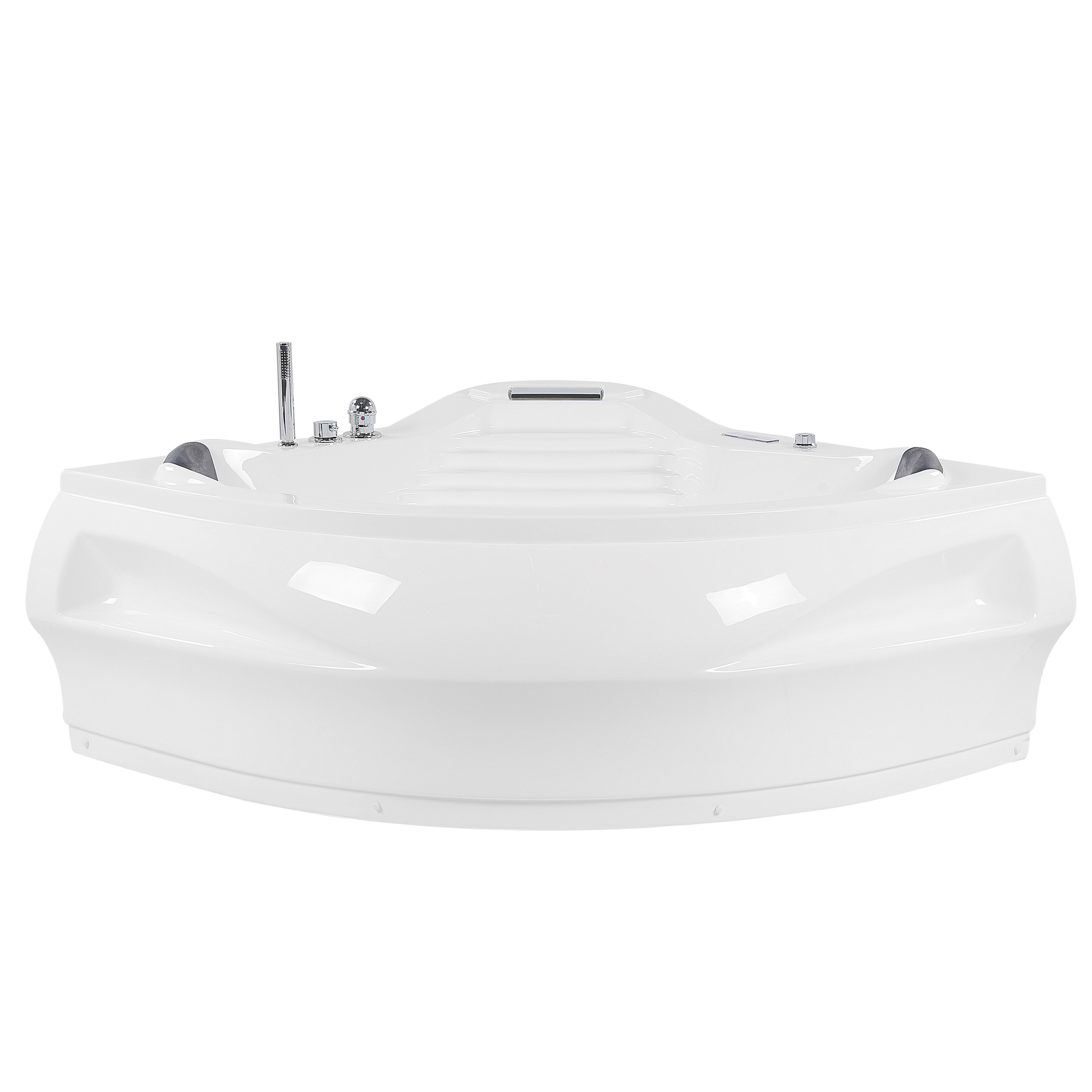 Kulmaporeamme LED-valolla MONACO Bluetooth-kaiuttimella 210 x 145 cm Valkoinen