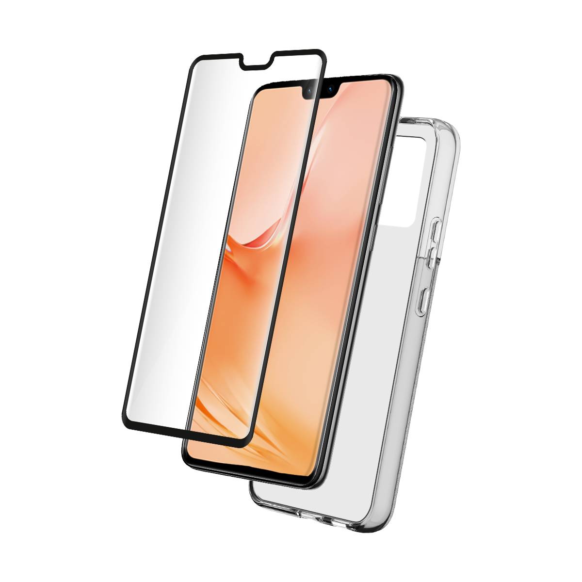 Suojakuori + Lasi Paketti Vivo V23 5G:lle