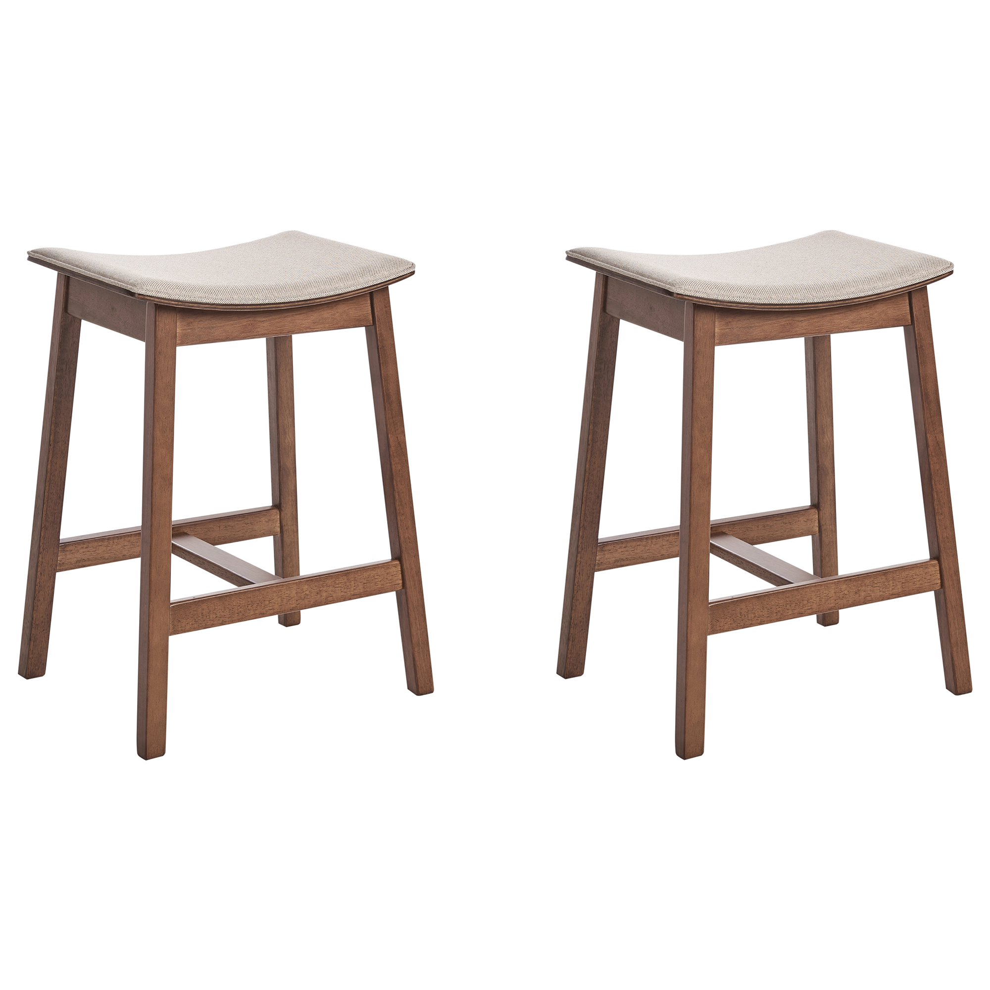 Baarijakkarasetti 2 kpl DIXON Puu Tummanruskea/beige