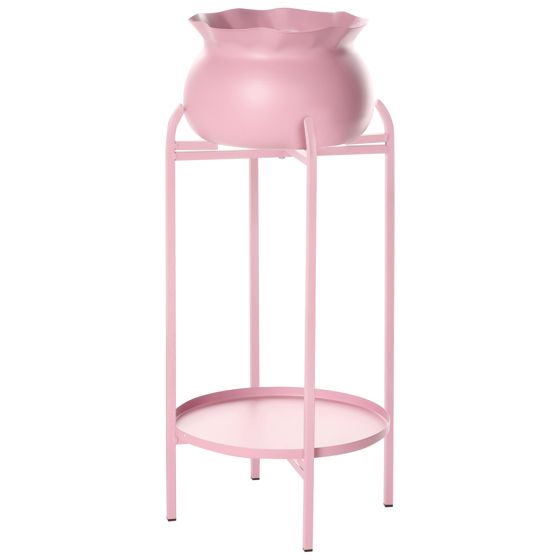 Kukkateline MOKUREN 25 cm Metalli Vaaleanpunainen