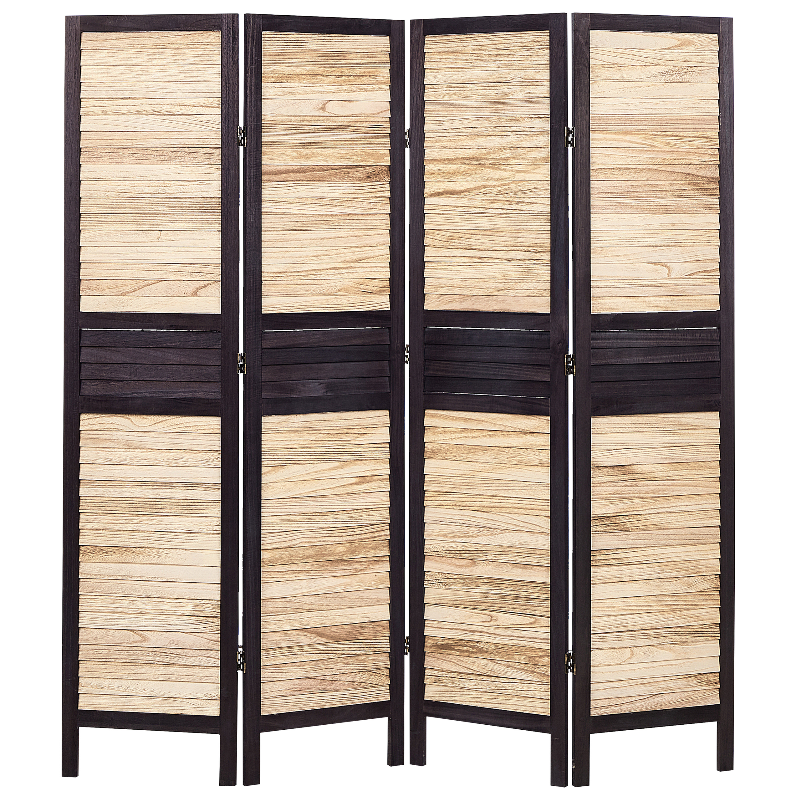 Tilanjakaja 4 paneelia BRENNERBAD Ruskea/musta 164 cm 170 cm