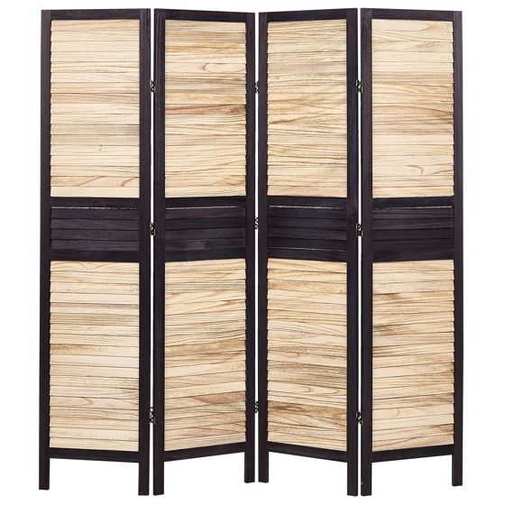 Tilanjakaja 4 paneelia BRENNERBAD Ruskea/musta 164 cm 170 cm