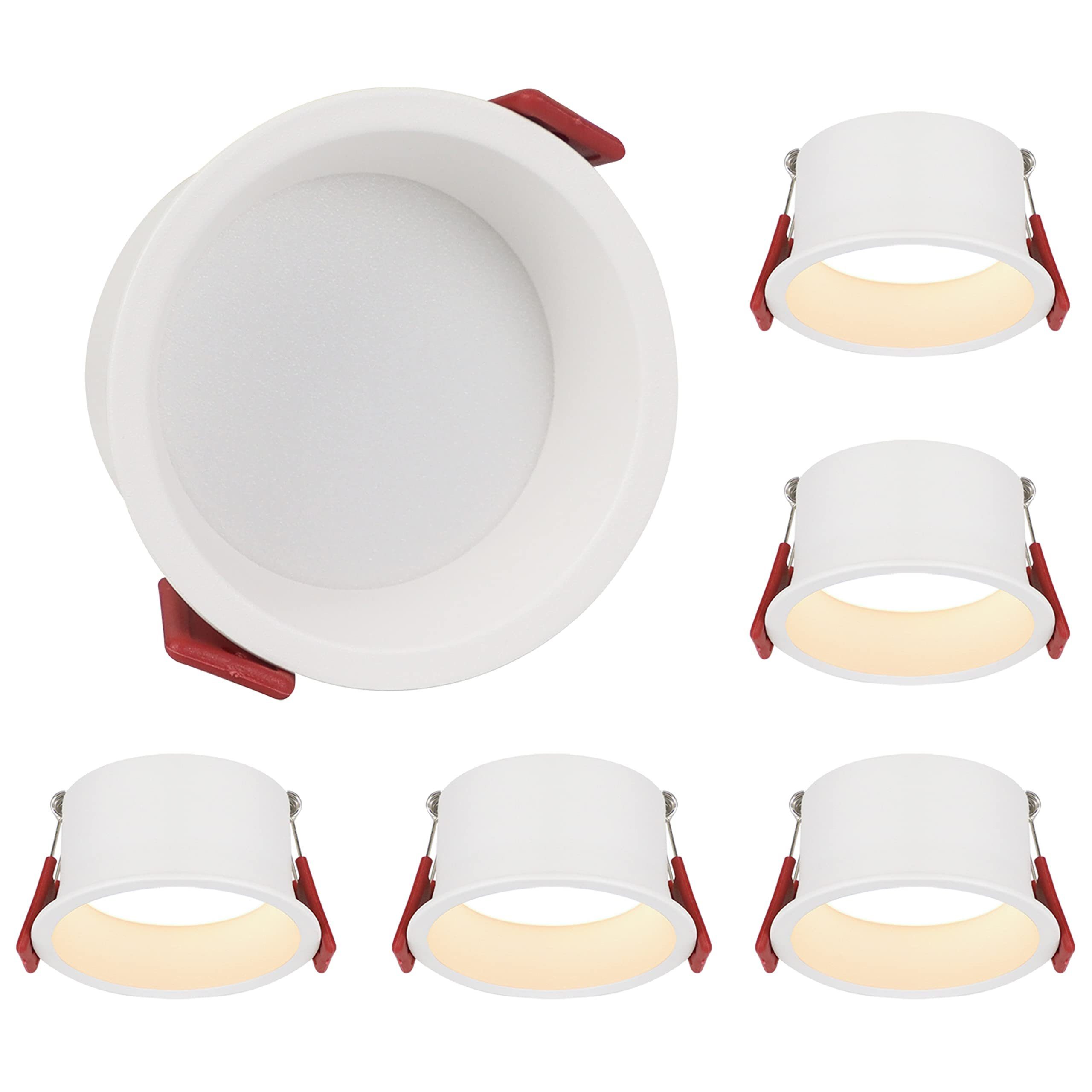 NETTLIFE Upotettavat LED - kohdevalaisimet, 5 kpl, 5 W, IP44