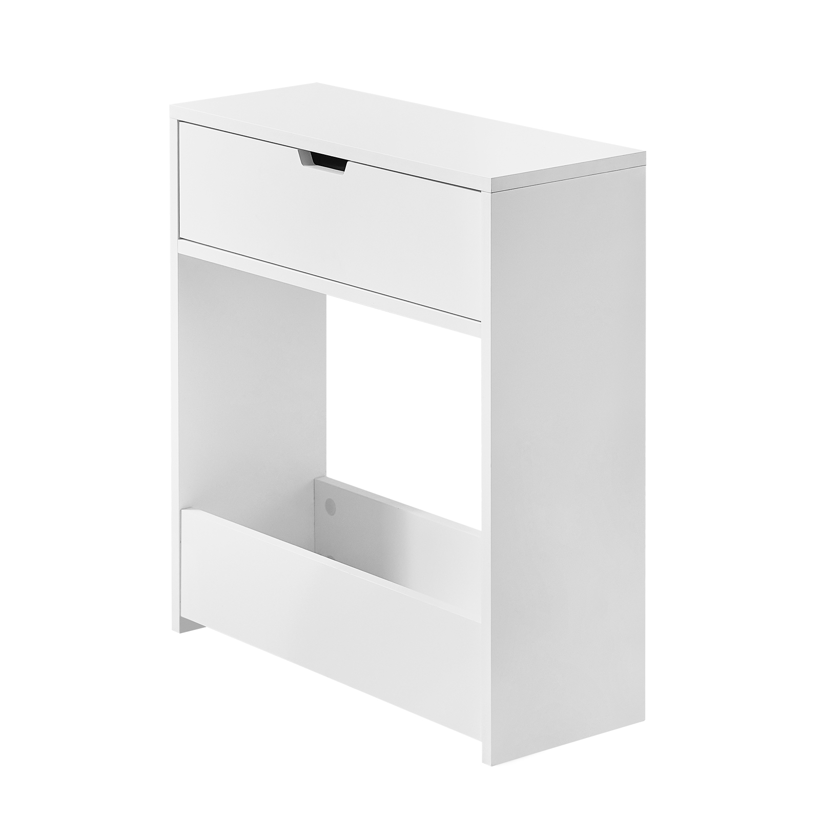 SoBuy WC-teline puukuitulevyllä, ekologinen valkoinen BZR48-W