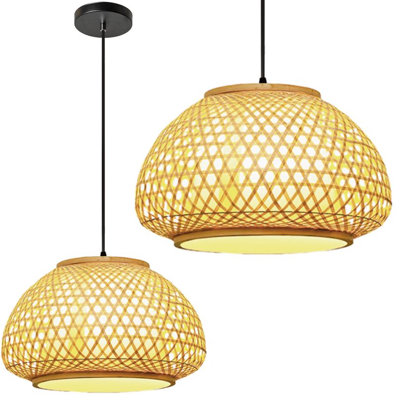 TOOLIGHT riippuva kattovalaisin APP1649-1CP BOHO beige, 48x48x26cm