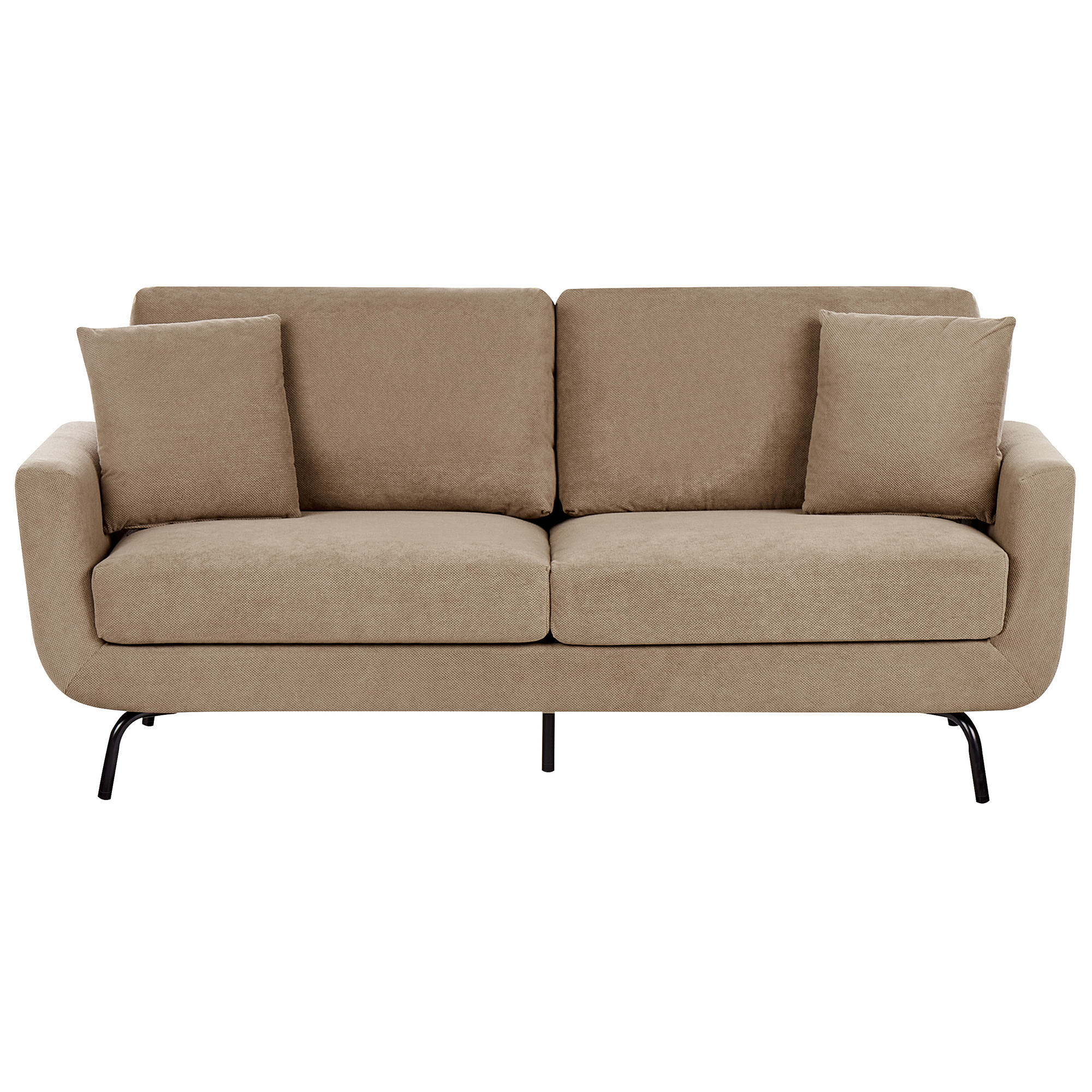 Sohva VESALA kangas Vaaleanruskea 3-istuttava