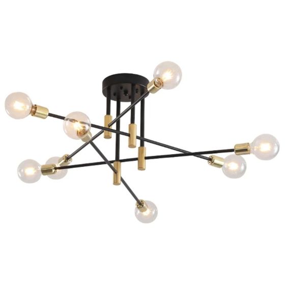 TOOLIGHT riippuva kattovalaisin APP733-8C mustakulta, 70x70x37cm