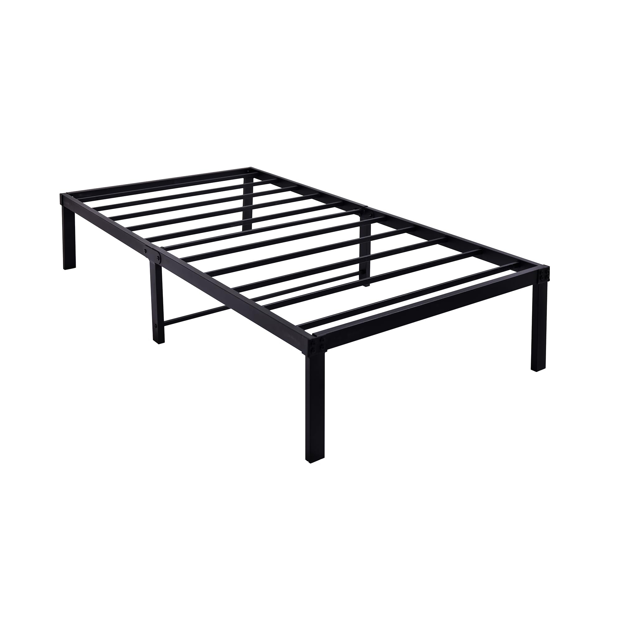sänky 90x200 cm metallinen turva-aidat säilytystila musta