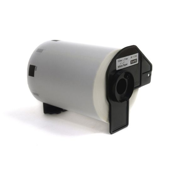 JetWorld-tarrat Brother DK -vaihtotarrat mustalla valkoisella pohjalla 102 mm * 51 mm * 600 kpl DK11240, DK-11240, DK11.240