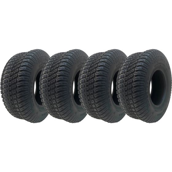11x4.00-5 ruohonleikkurin monikäyttöiset nurmikkorenkaat, 4-kerroksiset, tubeless, Wanda P332 (4 kpl:n sarja)