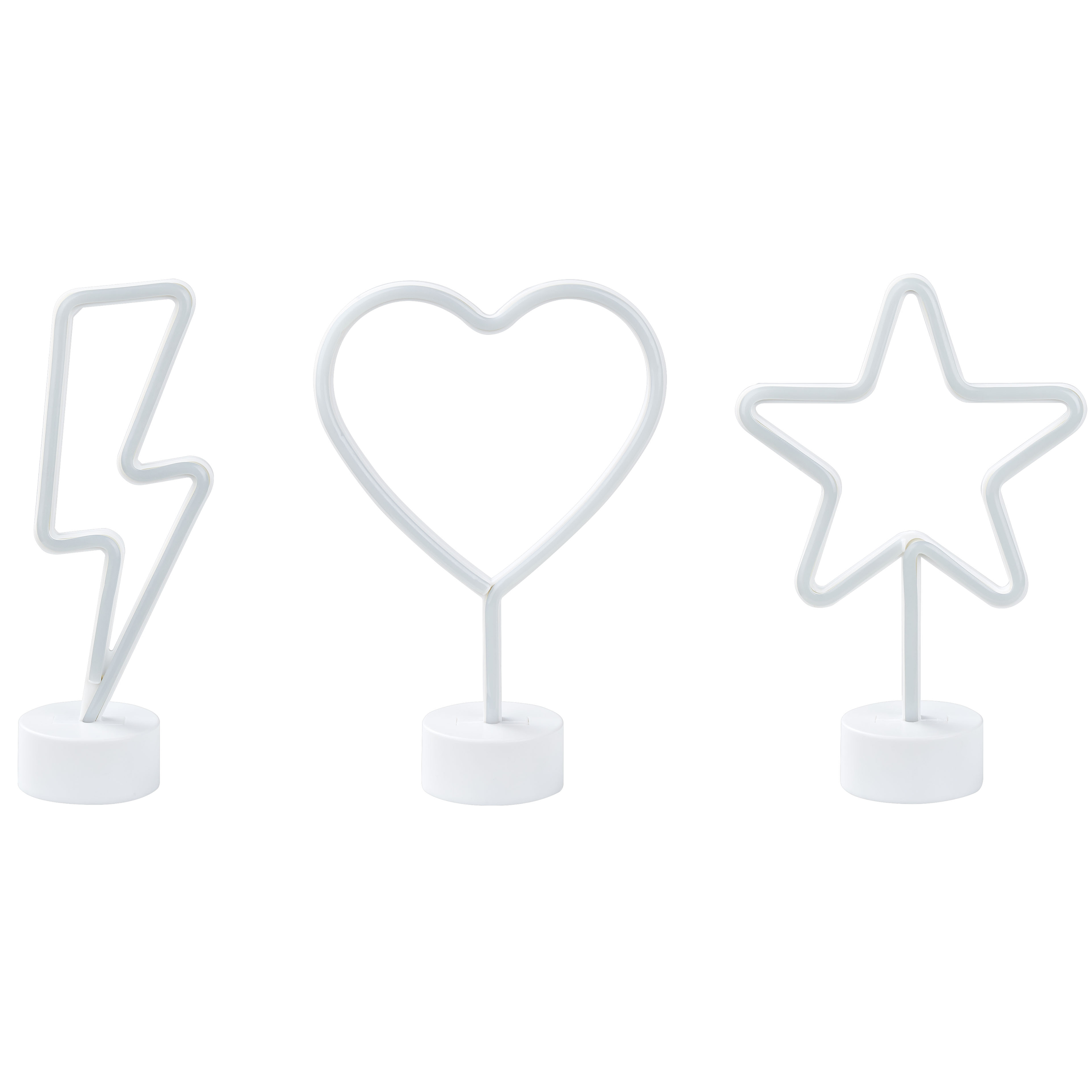 LED-neonvalaisinsetti 3 kpl FLORETTA Monivärinen