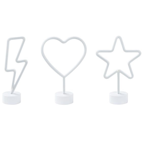 LED-neonvalaisinsetti 3 kpl FLORETTA Monivärinen