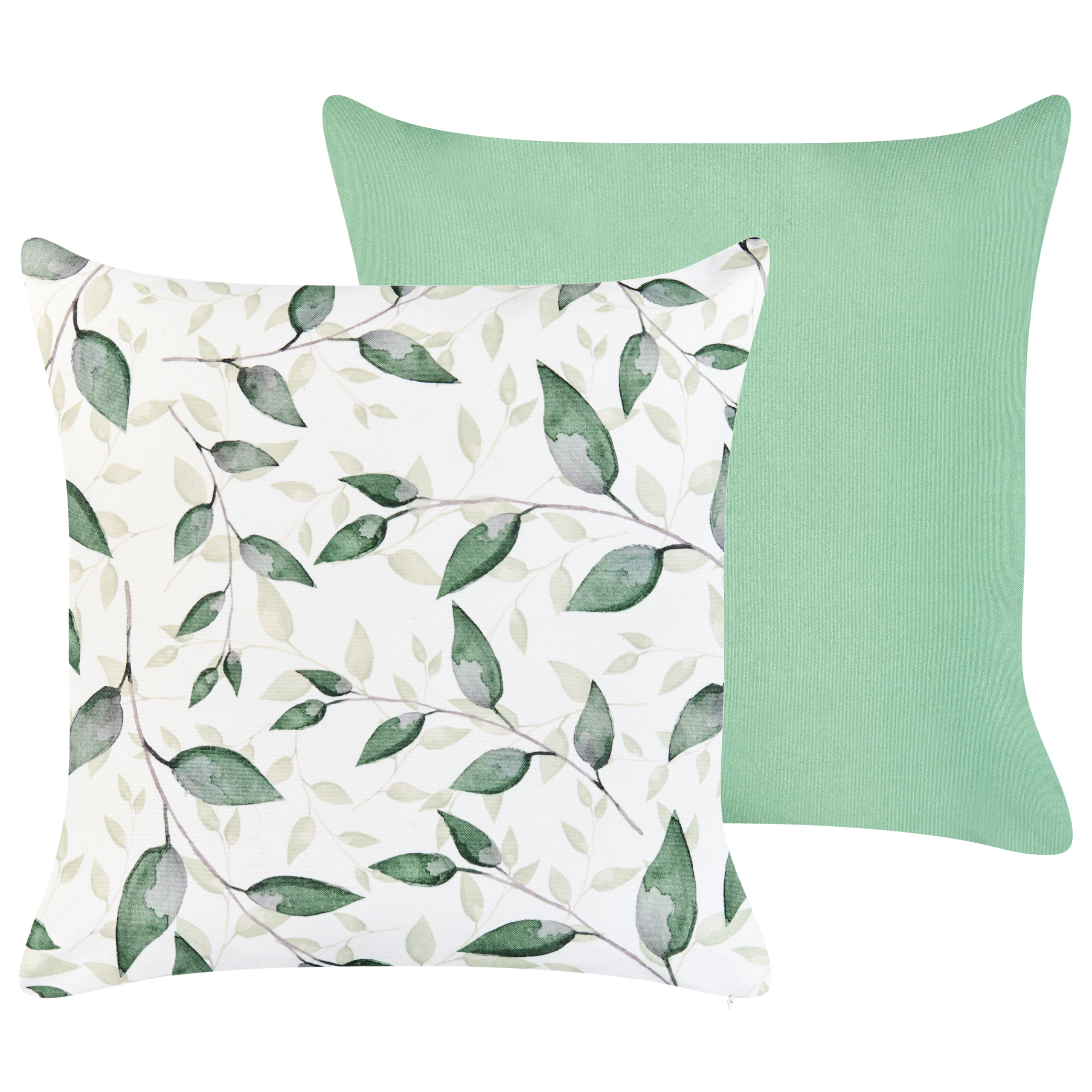 Ulkotyynysetti 2 kpl FLYLEAF Kasvikuvio 45 x 45 cm Vihreä