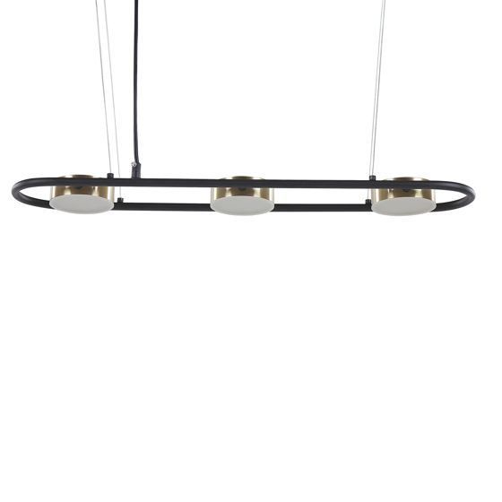 LED-riippuvalaisin MALI metalli Musta