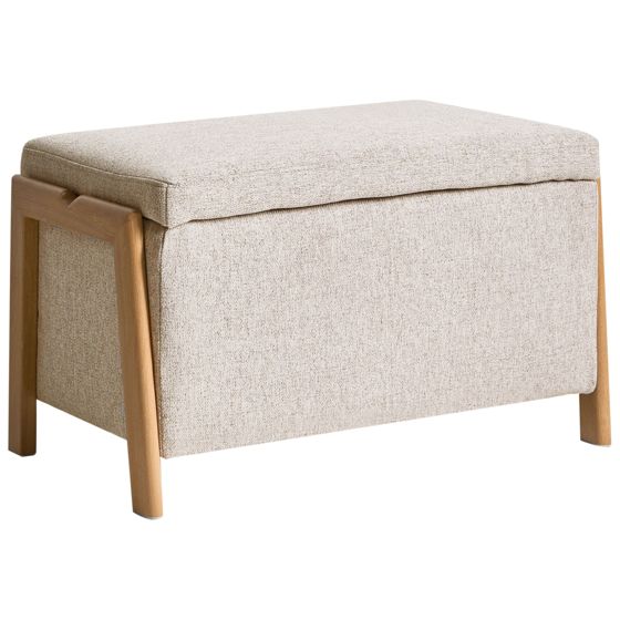Säilytyspenkki EDLAND Kangas Beige