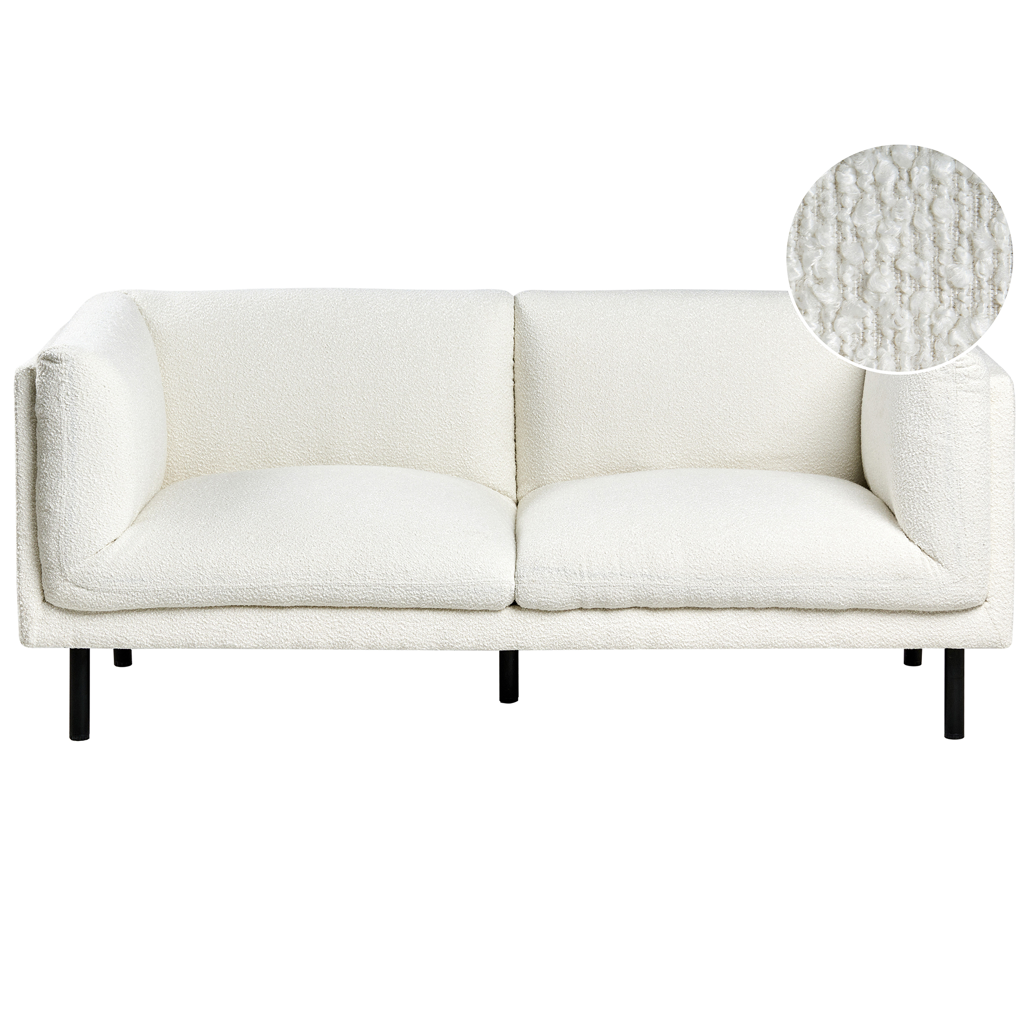 Sohva 2-istuttava VORGOD buklee Luonnonvalkoinen