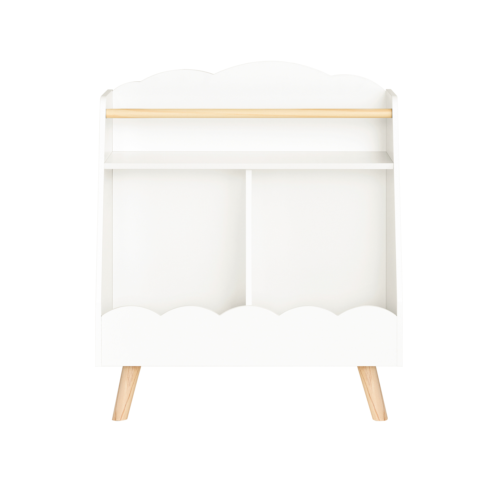 SoBuy Lasten kirjahylly 3-lokeroinen valkoinen KMB100-K-W