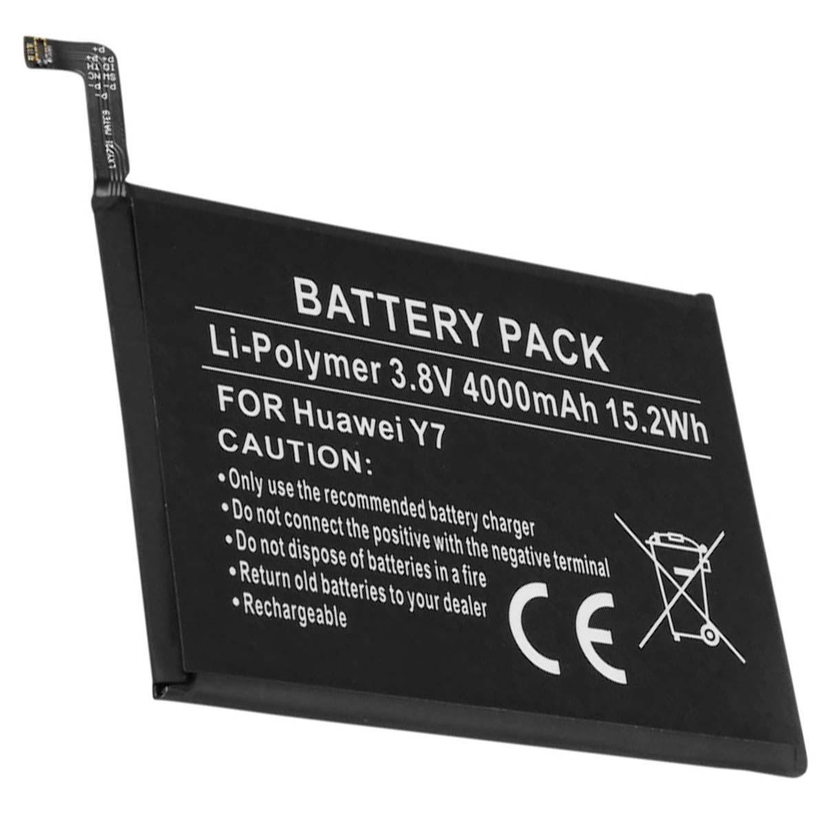 Akku älypuhelimeen Huawei Y7 / Y9 2019 Li-polymeeri 4000mAh 3.8V 15.2Wh