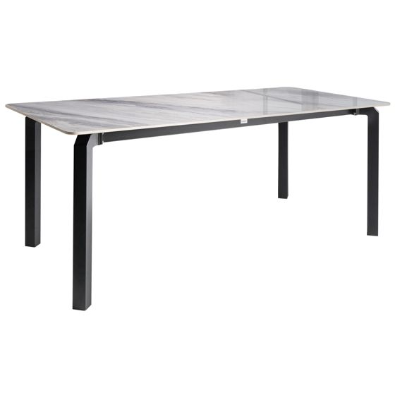 Puutarhapöytä FELETTO 180 cm 90 cm Kivi Harmaa marmorikuvio