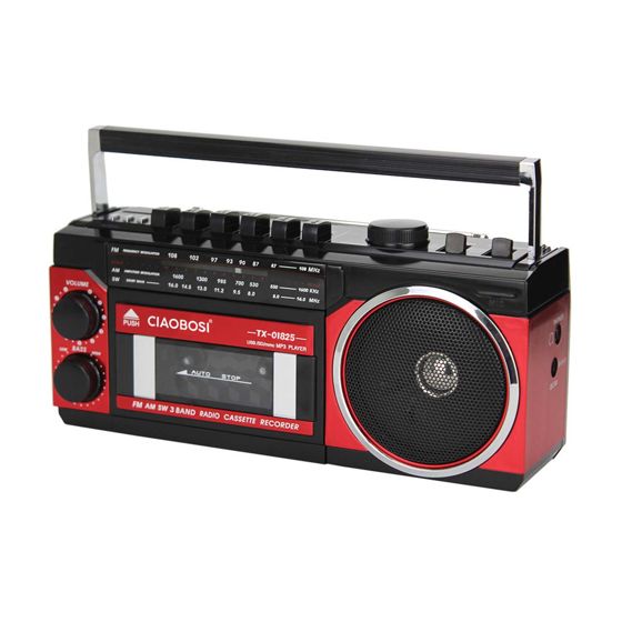 FM / AM / SW -radio, kasettisoitin ja Bluetooth, tukeva rannekoru