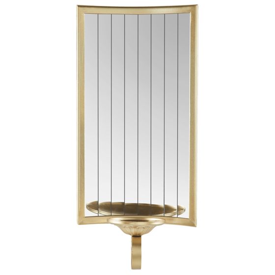 Seinäkynttelikkö SOBREDA metalli 41 cm Kulta