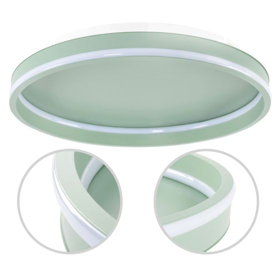 TOOLIGHT kattovalaisin APP1463 vihreä, 40X40X6, 5CM